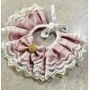 Collar Rosa Para Gatos Y Perros, Babero De Encaje Y