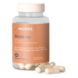 Inmune Vitaminas C D Zinc Jengibre Cúrcuma Melena Leon Moods                                                                                          