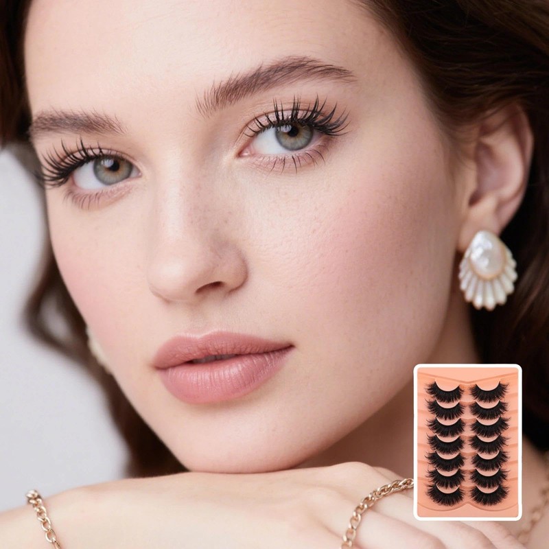Lashes 20MM Fluffy False Eyelashes Thick Dramatic Cat Eyelashes 10D