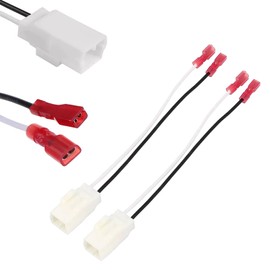 CBR 4 Pack Speaker Harness Compatible with Jeep Dodge Chrysler Model Front Rear Door Speaker Wiring Harness Adapter 72-6514 - Door Speaker Replacement Speaker Wire Harness
