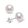 YAMI Real Pearl Earrings,Freshwater Pearl Studs for Daily Wear,Gift 9MM