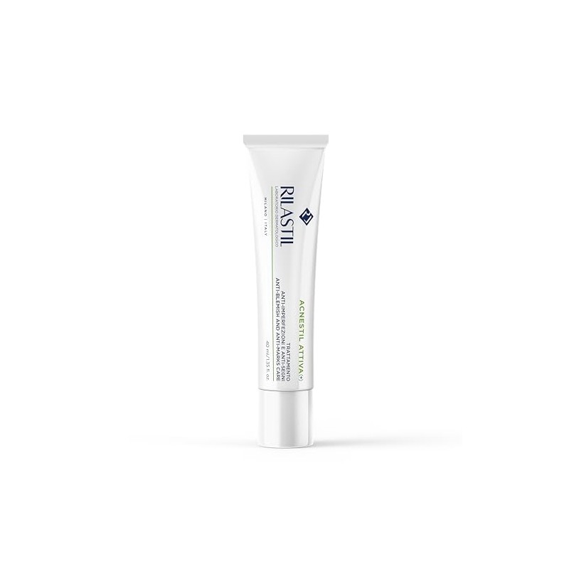 Rilastil Acnestil Active Cream, Treatment for Combination Skin, Oily and