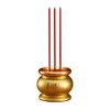 Copper Alloy LED Electric Incense Burner with USB Rechargeable Battery