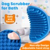 3PCS Dog Bath Brush, Dog Shampoo Brush, Dog Scrubber for