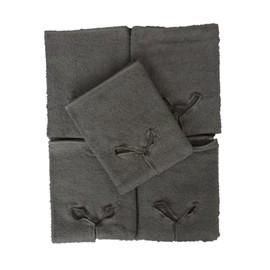 EXKLUSIV HEIMTEXTIL Towel with Nose Slot for Massage Table Pack of 5 Anthracite