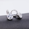 Uloveido Unique Roman Square Clear Cubic Zirconia Lever-back Earrings Valentine