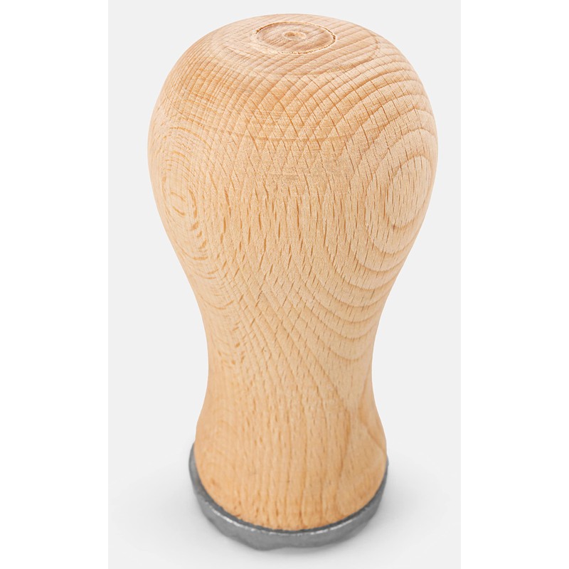 EVERYJOY Wooden Meat Tenderiser with Metal End (Brown, 11 cm/Round)
