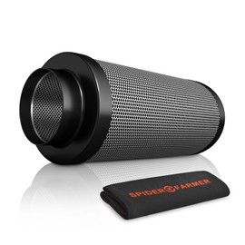 Spider Farmer 4 Inch Carbon Filter for Grow Tent, Air Carbon Filter with Premium Australia Virgin Charcoal for Grow Tent Fan, Grow Tents, Air Filtration, Hydroponics