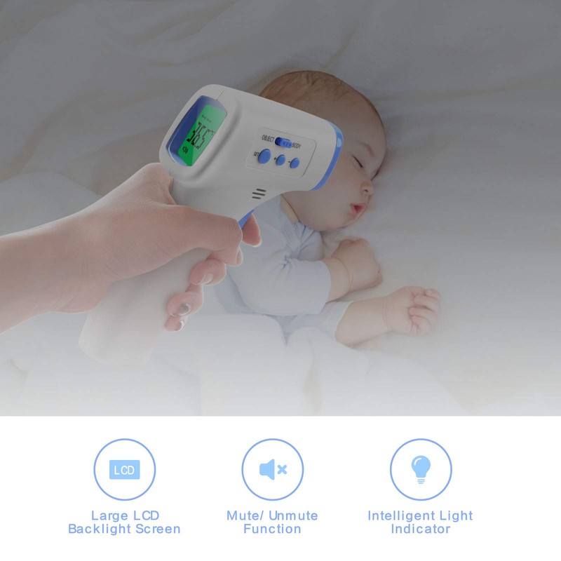 Forehead Infrared Thermometer, AGM Non-Contact Digital Thermometer, Temperature Test for