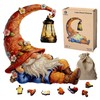 Wooden Puzzle for Adults, 300 Pieces Lazy Gnome Wooden Jigsaw