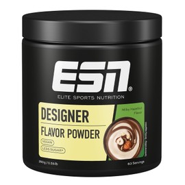 ESN Designer Flavor Powder, Milky Hazelnut, 250 g, Flavour Powder for Sweetening, Low Sugar and Calories, Tested Quality, Made in Germany