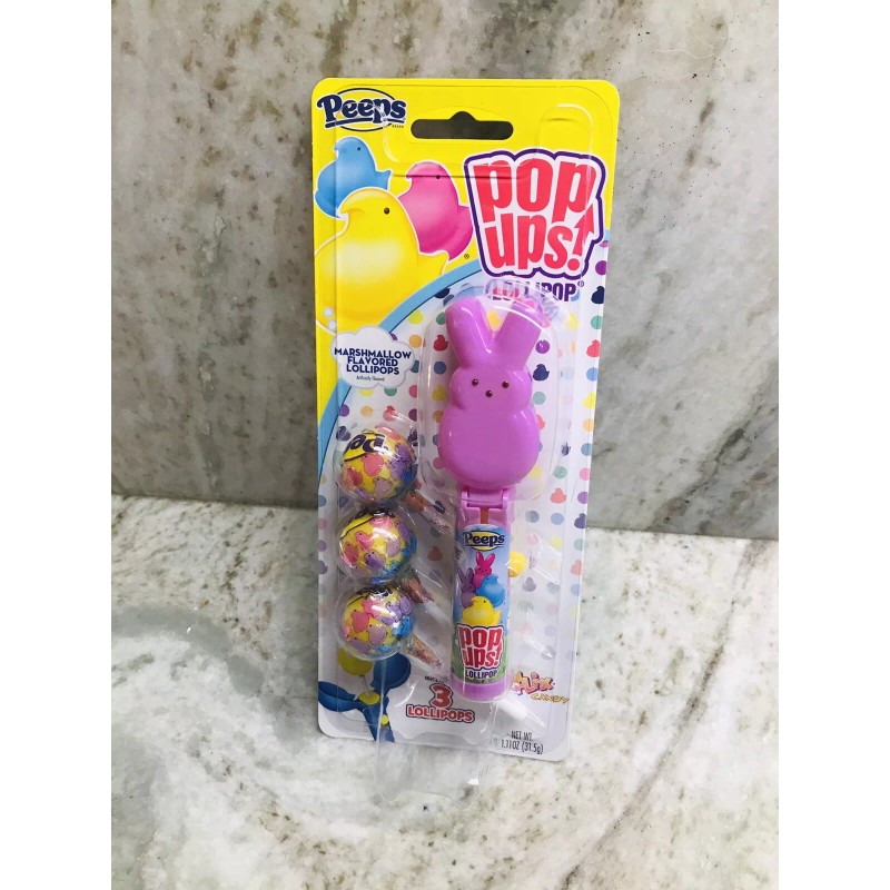 Peeps Easter Peeps Pop Ups Marshmallow Flavored Lollipops.1.11