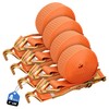 4 Pack-2" x20' Ratchet Straps, Double J Hook Heavy Duty