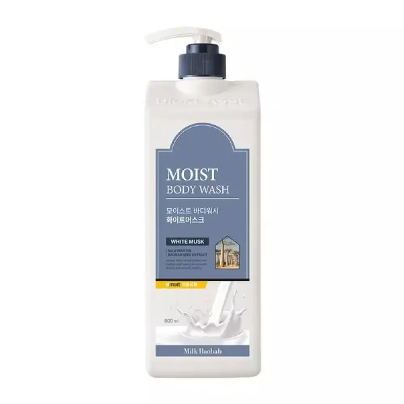 Milk Bouffe 밀크바오밥 모이스트 바디워시 화이트머스크 800ml MILKBAOBOB Moist Body
