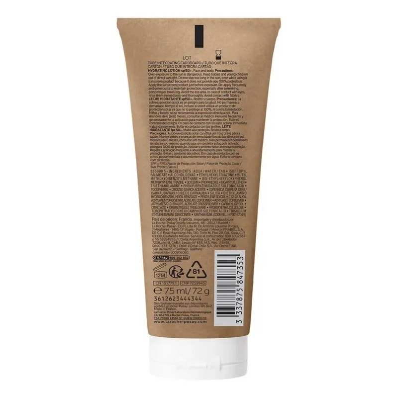 Loción corporal hidratante La Roche-Posay Anthelios Fps50