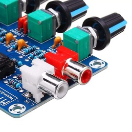 Amplifier Board Full Function OP-AMP HiFi Amplifier Preamplifier Can Adjust Output Volume Tone Control Board Safe and Durable