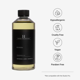 Hotel Collection | Riviera Oil Blend | Luxury Hotel Inspired Aromatherapy Scent Diffuser Oil | Pamplemousse, Jasmine and Cashmere Oud 16.9 fl oz 500 mL