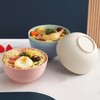 MaoMaoCha Unbreakable Cereal Bowls 24 OZ Reusable Wheat Straw Bowl