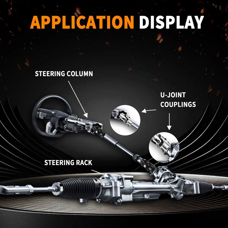 3/4" -30 Spline X 3/4" DD Chrome Steering Universal Joint