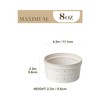 MALACASA Ramekins 8 Oz Oven Safe, Ceramic Creme Brulee Souffle
