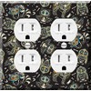 Double Duplex Outlet Cover Wall Plate - Day of the
