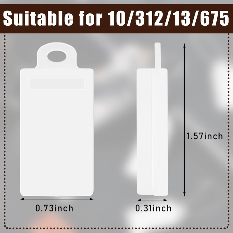 Flutesan 10 Pieces Hearing Aid Battery Case 312 Hearing Aid