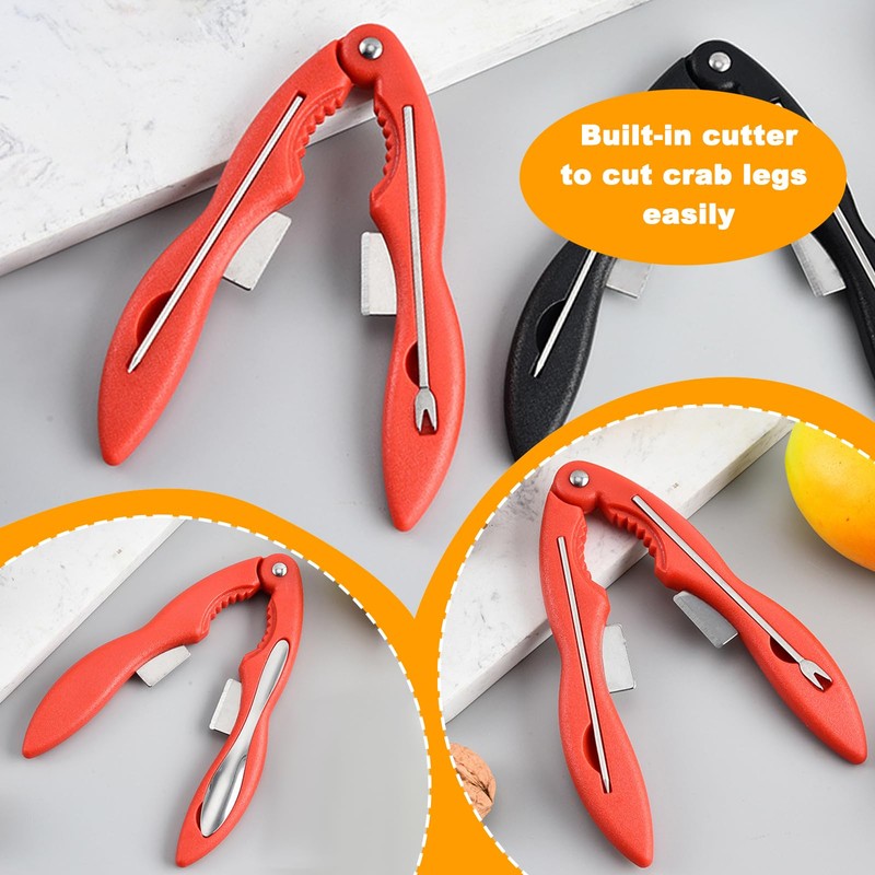 Seafood Cracker and Tool Set - Includes Multi-Purpose Crab Tool,