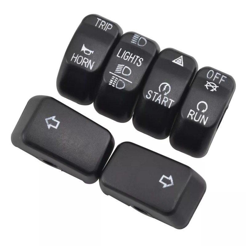 Trichtu Mount 6x Hand Control Black Switch Cap Kit For