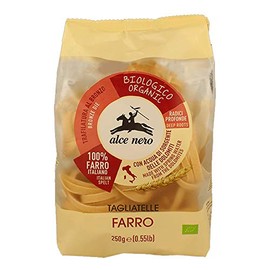 Alce Nero Organic Tagliatelle Farro Pasta, 250 G (2 Pack), 1.1 Pound (pack Of 2)