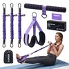 Pedal Resistance Band with Handle Multifunction Foot Resistance Bands