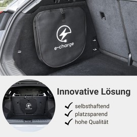 Typ 2 EV Kofferraum Kabel-Tasche selbsthaftend für Elektroauto, E-Auto Ladekabel Tasche, E-Auto Kabeltasche