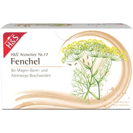 H&S Fennel Tea Unmixed Filter Bags 20 x 2.2 g