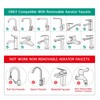 Ceaeso Faucet To Garden Hose Adapter With Aerator,Sink Faucet To