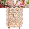 Crystal Makeup Brush Holder European Style Rounded Crystal Glass Cosmetic