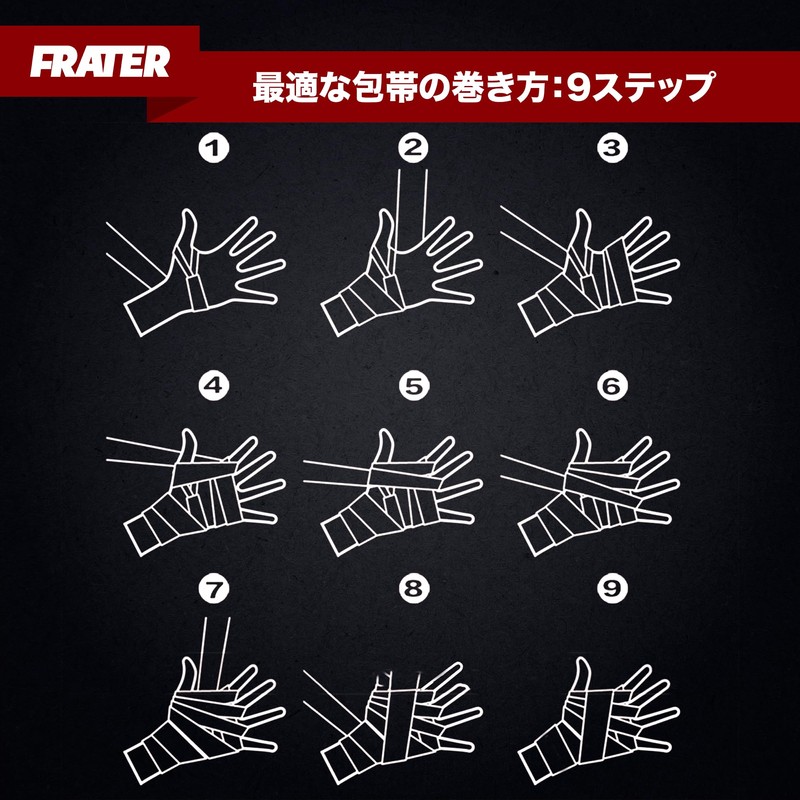Frater Professional Vantage - Protective Wrist Wraps for Boxing &