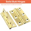 Piutouyar 8 Pack Butt Hinge 1.5 Inch Mini Hinges Solid