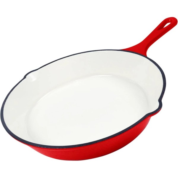 Healthy Choices 8 Small Enameled Cast Iron Skillet Cast Iron