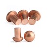 YXQ 50 Pcs Copper Solid Rivets 1/4 Diameter 5/16 L