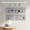 GKLPO Built-in Apps Projector 4K with WiFi 6 and Bluetooth,