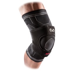 McDavid MD5147-01-35 Elite Engineered Elastic Knee Brace with Dual Wrap & Stays, Black, X-Large