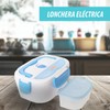 Lonchera Eléctrica Portátil Thermoflex 1.05 Litros para Hogar/Oficina (Azul Claro)
