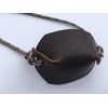 Desert Camo Paracord and Leather Cupped Pouch Shepherd Sling Handmade