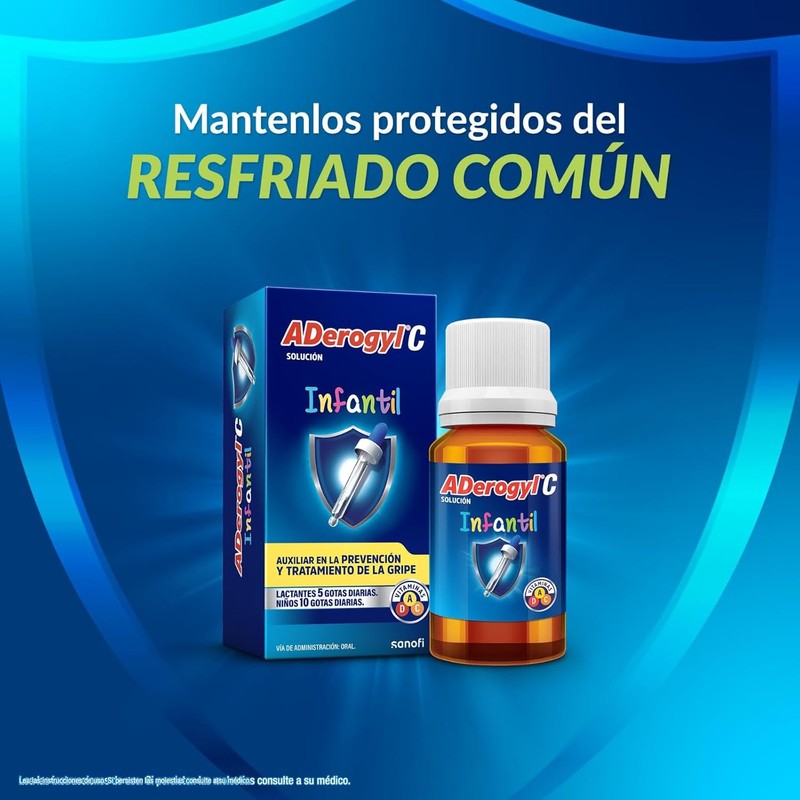 ADerogyl C Children's Liquid Multivitamin Drops with Vitamins A C