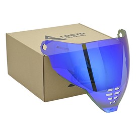 Logto Compatible With ICON Airflite Helmet Visor ICON 06 Motorcycle Helmet Face Shield Replacement Tinted Visor (Revo Deep Blue)