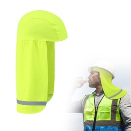 ADOFUN Helmet Sun Shade for Helmet Mounting, Helmet Visor, Sun Shade, Folding, High Visibility, Mesh Visor, Heatstroke Prevention, Hard Hat Sunshade, Outdoor, Sunscreen Helmet, Construction, Safety