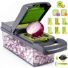Cortador de Verduras,12 en 1 Picador de Verduras Multifuncional