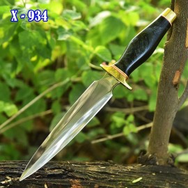 Handmade V-42 Devil's Brigade Double-Edged Blade US Special Forces WWII Dagger Knife