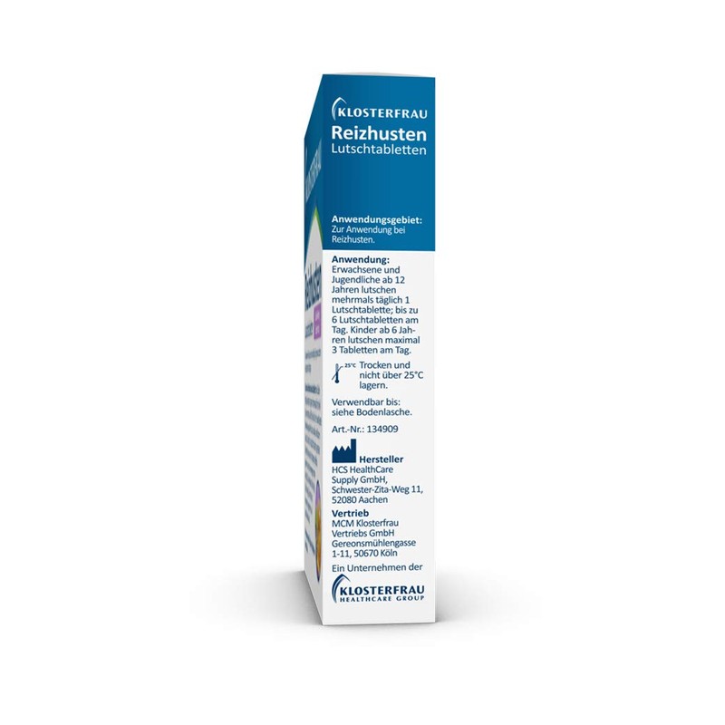 Klosterfrau Irritating Cough Lozenges, Pack of 24, Sage Honey Flavour,