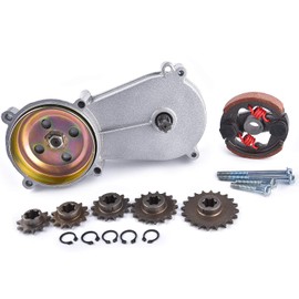 Transmission Gear Reduction Box Clutch Replacement for 47cc 49cc 2-stroke T8F 11T 13T 14T 17T 20T Teeth Pocket Mini Bike Silver