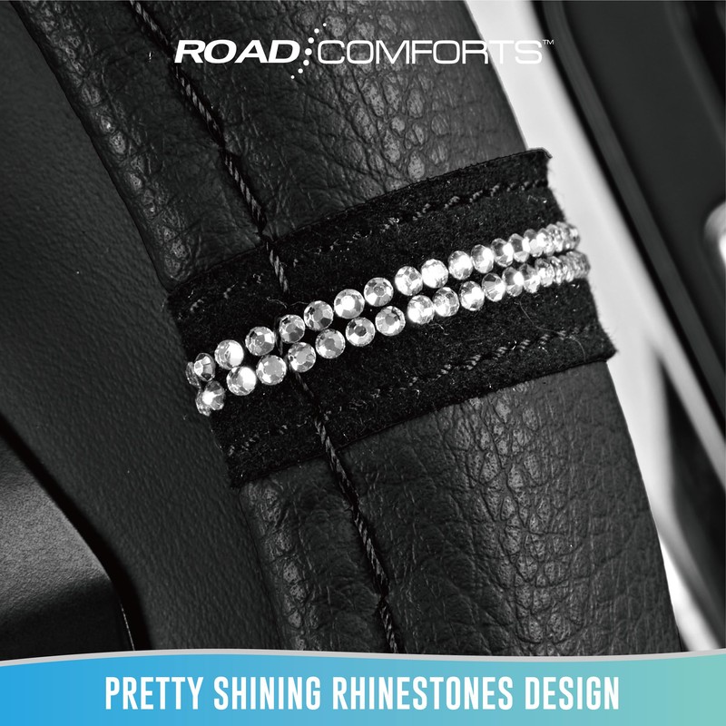 Road Comforts Leopard Steering Wheel Cover - Made with PVC